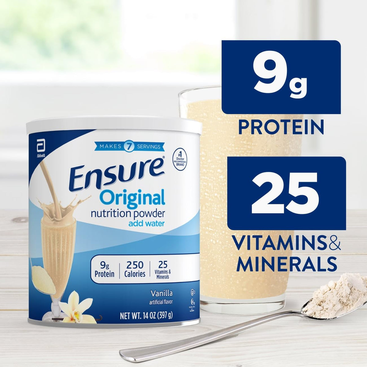 Ensure Original Vanilla Nutrition Powder - 14.1 oz - image 3
