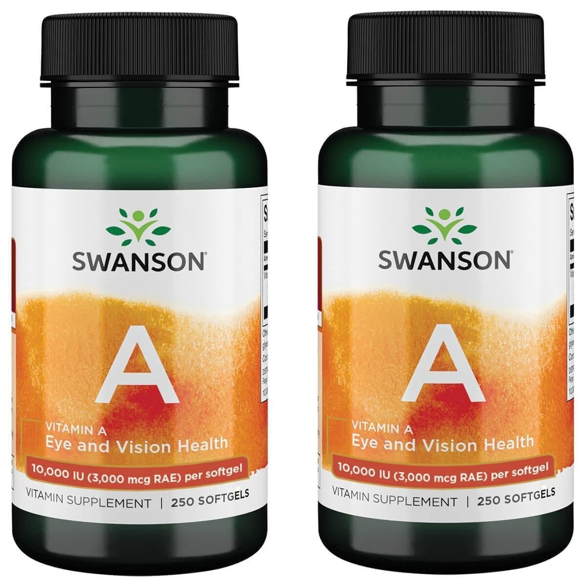Swanson Vitamin A 10,000 IU Softgels - 500 Count