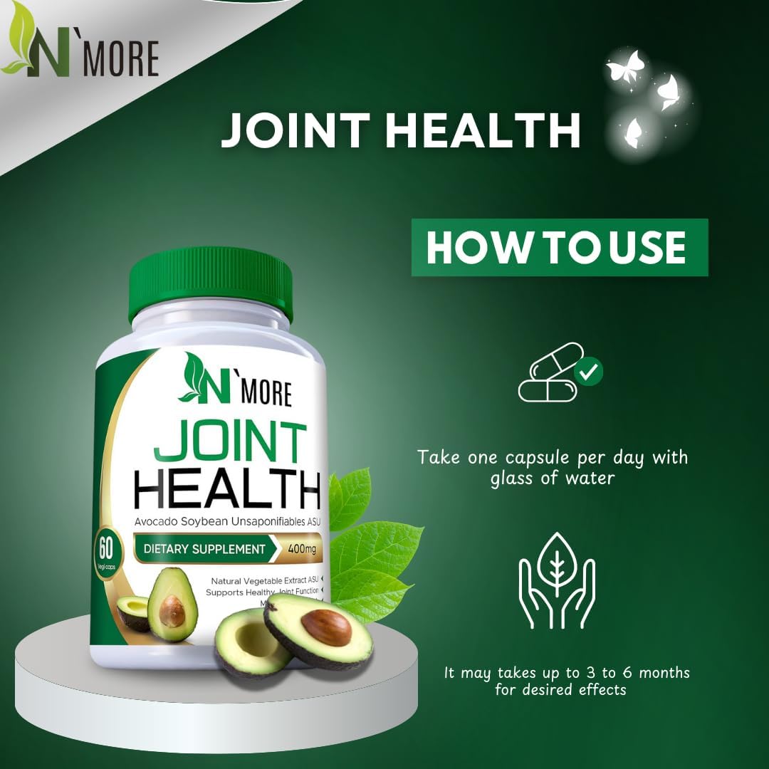 N'More Avocado Soybean Unsaponifiables ASU 400 mg - 60 Capsules - image 6
