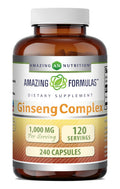 Amazing Nutrition Ginseng Complex 1000mg Korean Extract - 240 Capsules