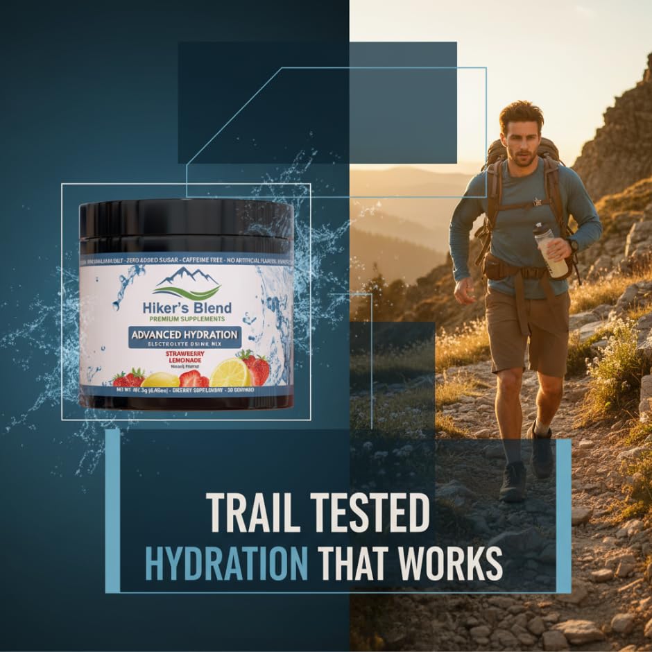 Hiker's Blend Advanced Hydration Electrolyte Drink Mix - 30 Servings - image 4