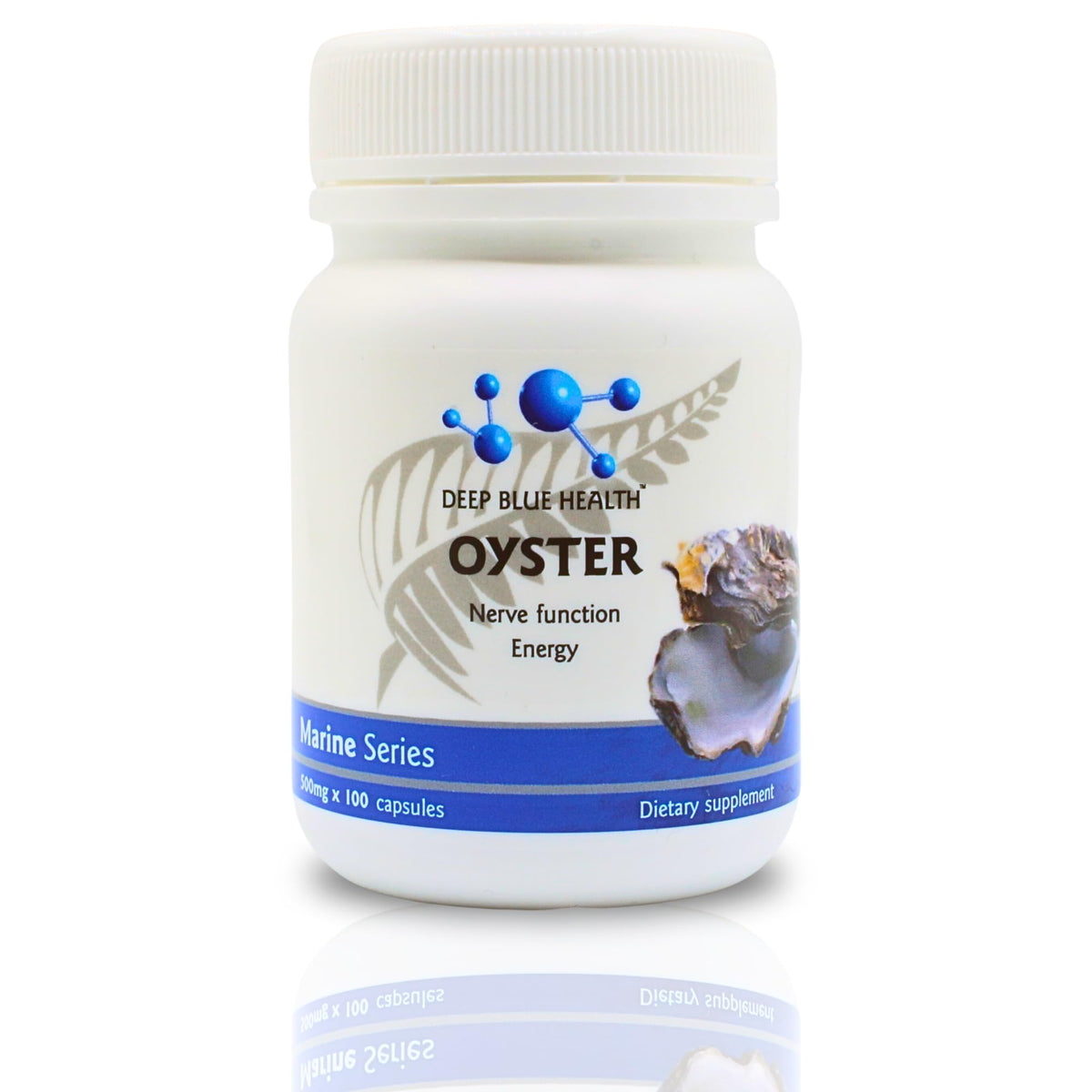 Deep Blue Health Oyster Extract Powder Zinc Supplement - 100 Capsules