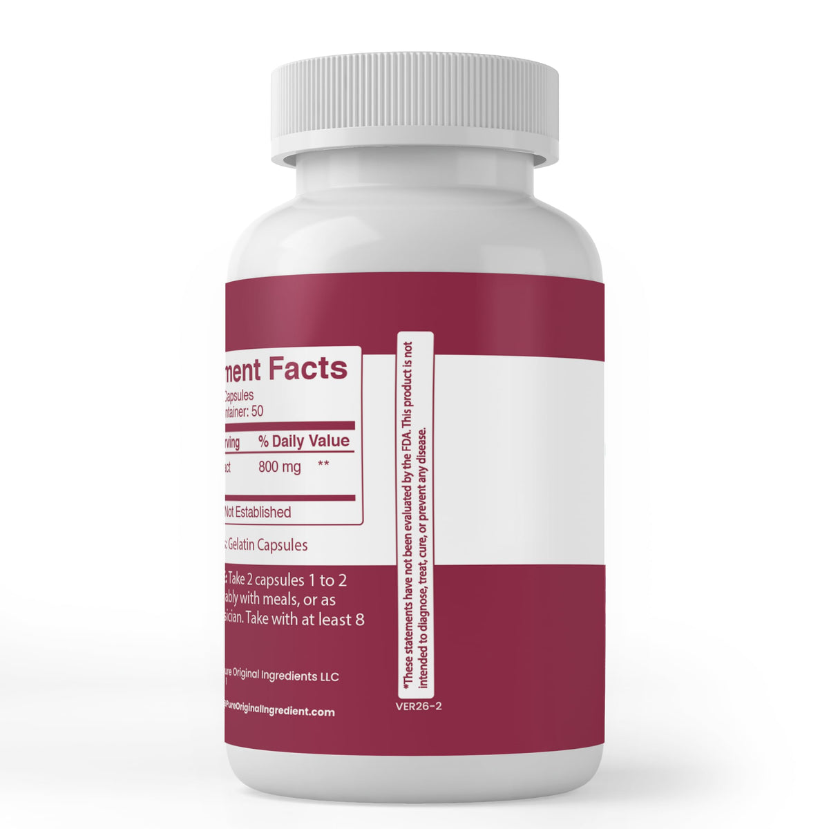 PURE ORIGINAL INGREDIENTS Tart Cherry Extract - 100 Capsules - image 3