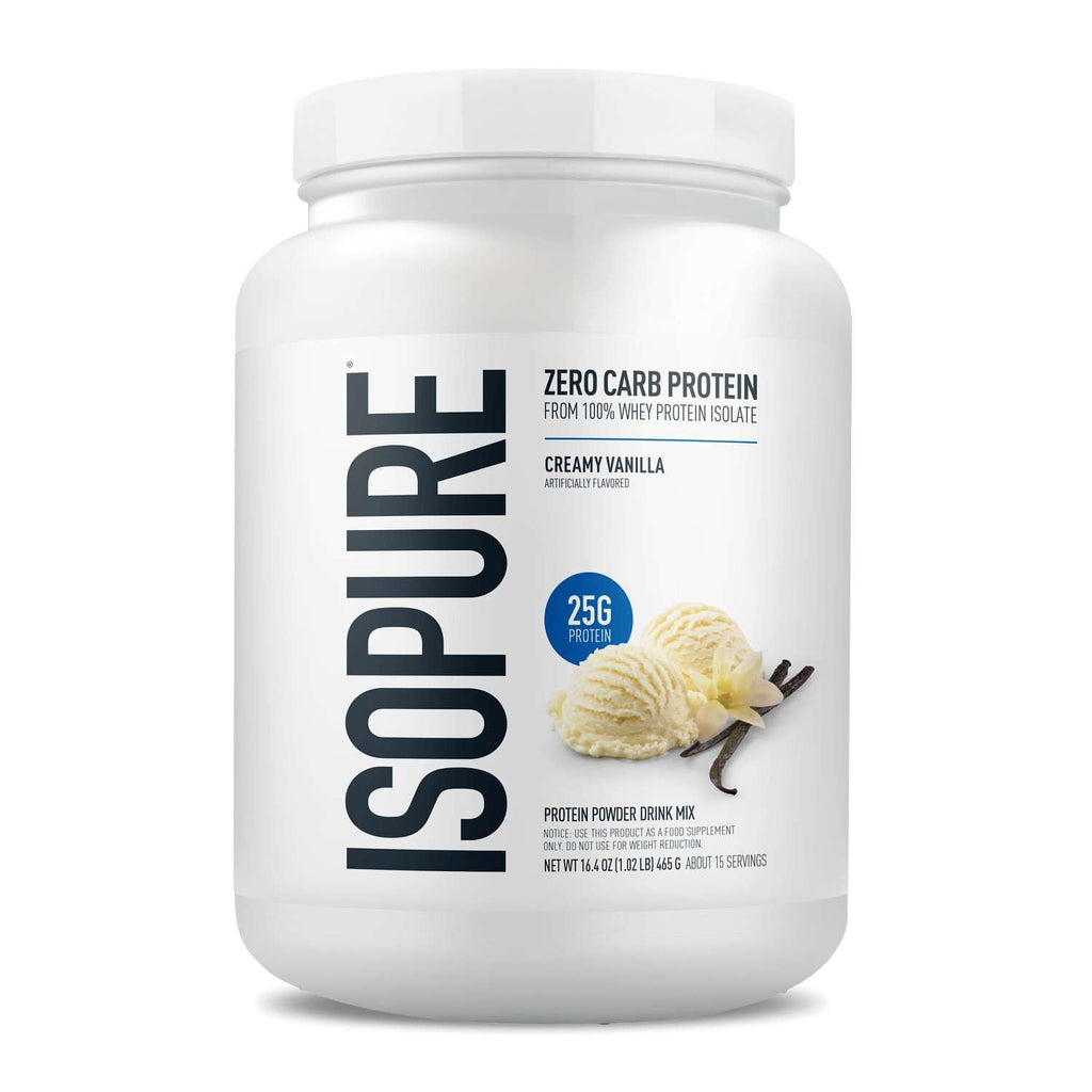 Isopure Zero Carb 100% Whey Isolate Protein Powder Creamy Vanilla - 1 Lb - image 4