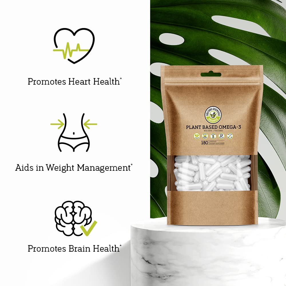 Doctors Scientific Vegan Omega 3 Algae Supplement - 180 Capsules - image 3