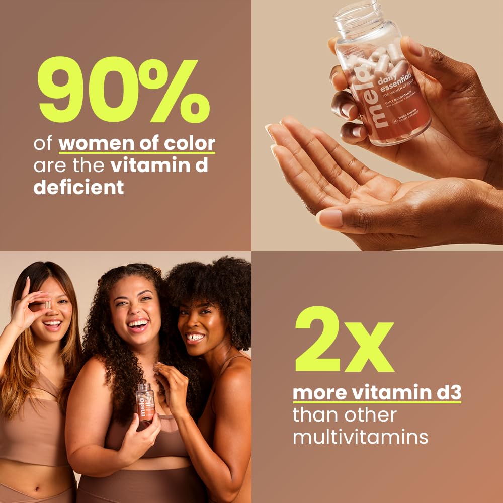 Mela Daily Essentials Multivitamin for Melanated Women - 60 Capsules - image 2