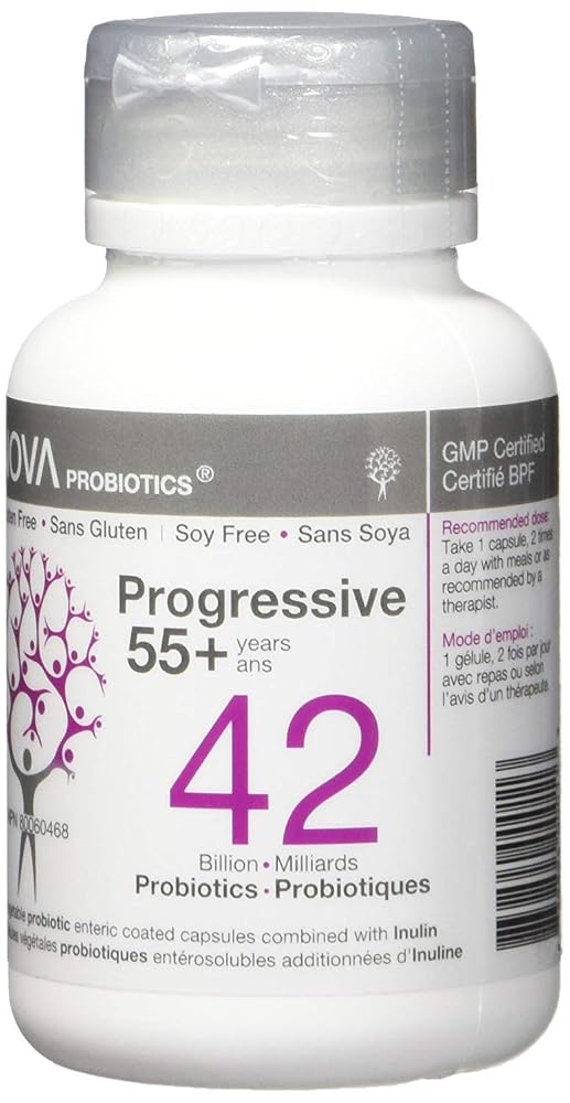 NOVA Probiotics Multi-Strain Progressive 55+ 42 Billion - 60 Capsules