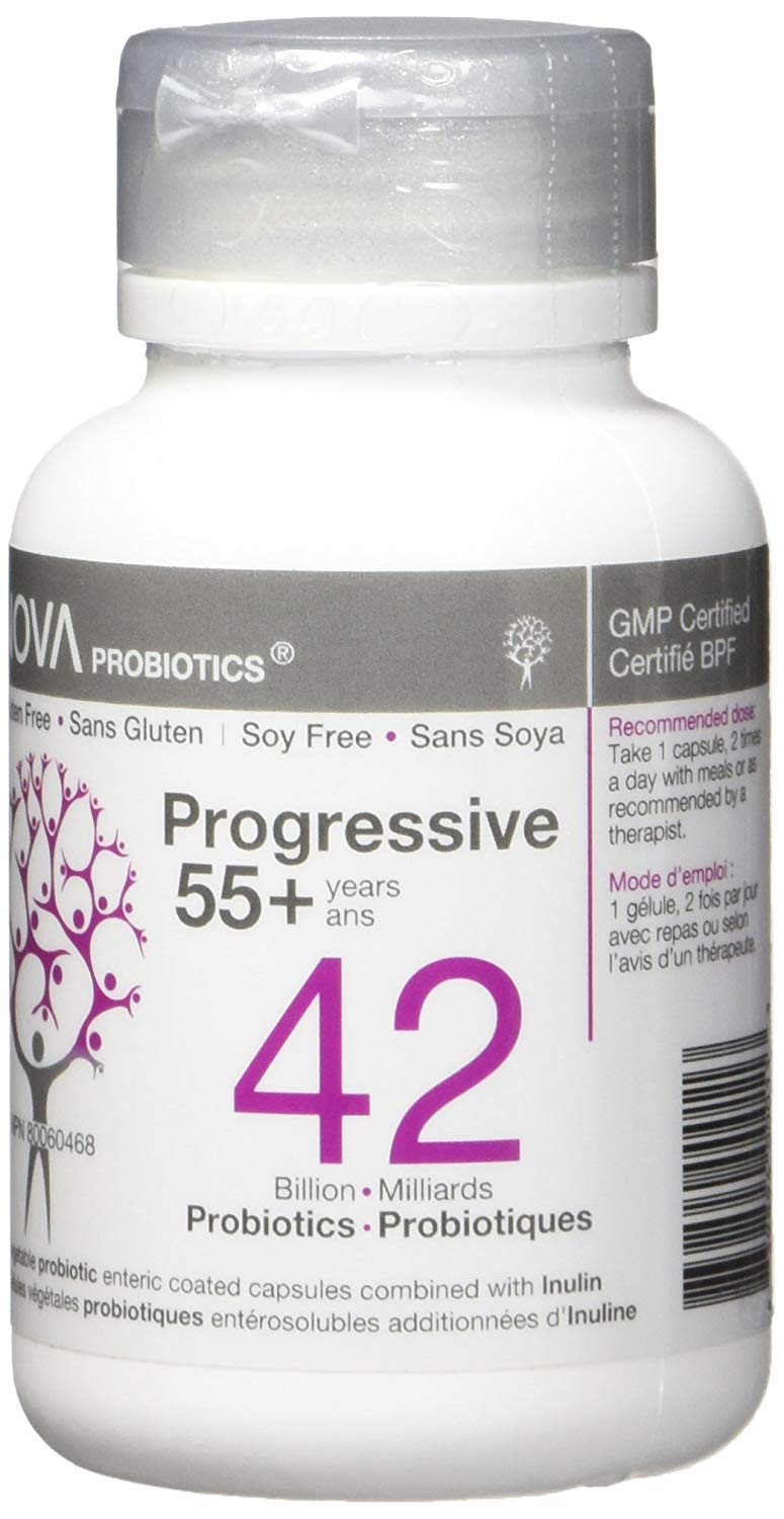 NOVA Probiotics Multi-Strain Progressive 55+ 42 Billion - 60 Capsules