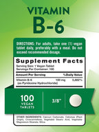 Nature's Truth Vitamin B6 100 mg - 100 Tablets - image 7