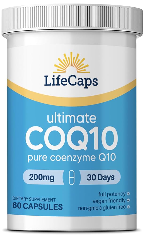 LifeCaps CoQ10 200mg - Ultimate CoQ10 - Ultra High Absorption Q10