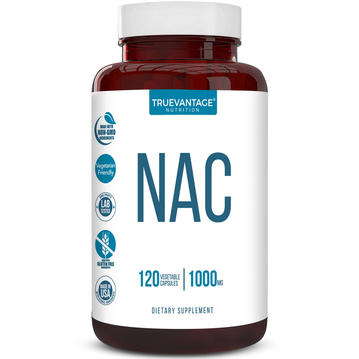 Truevantage NAC 1000 mg N-Acetyl L-Cysteine - 120 Capsules
