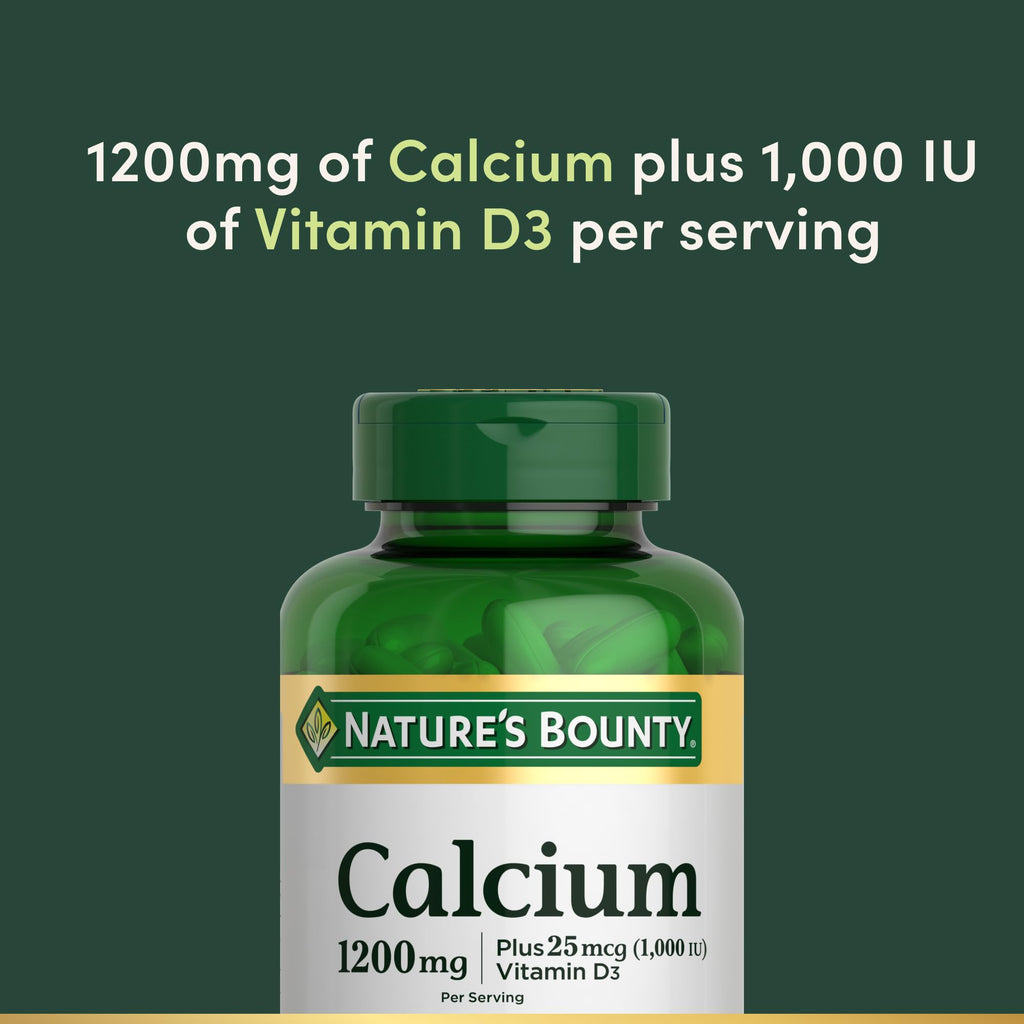 Nature's Bounty Calcium 1200mg with Vitamin D3 - 120 Softgels - image 3