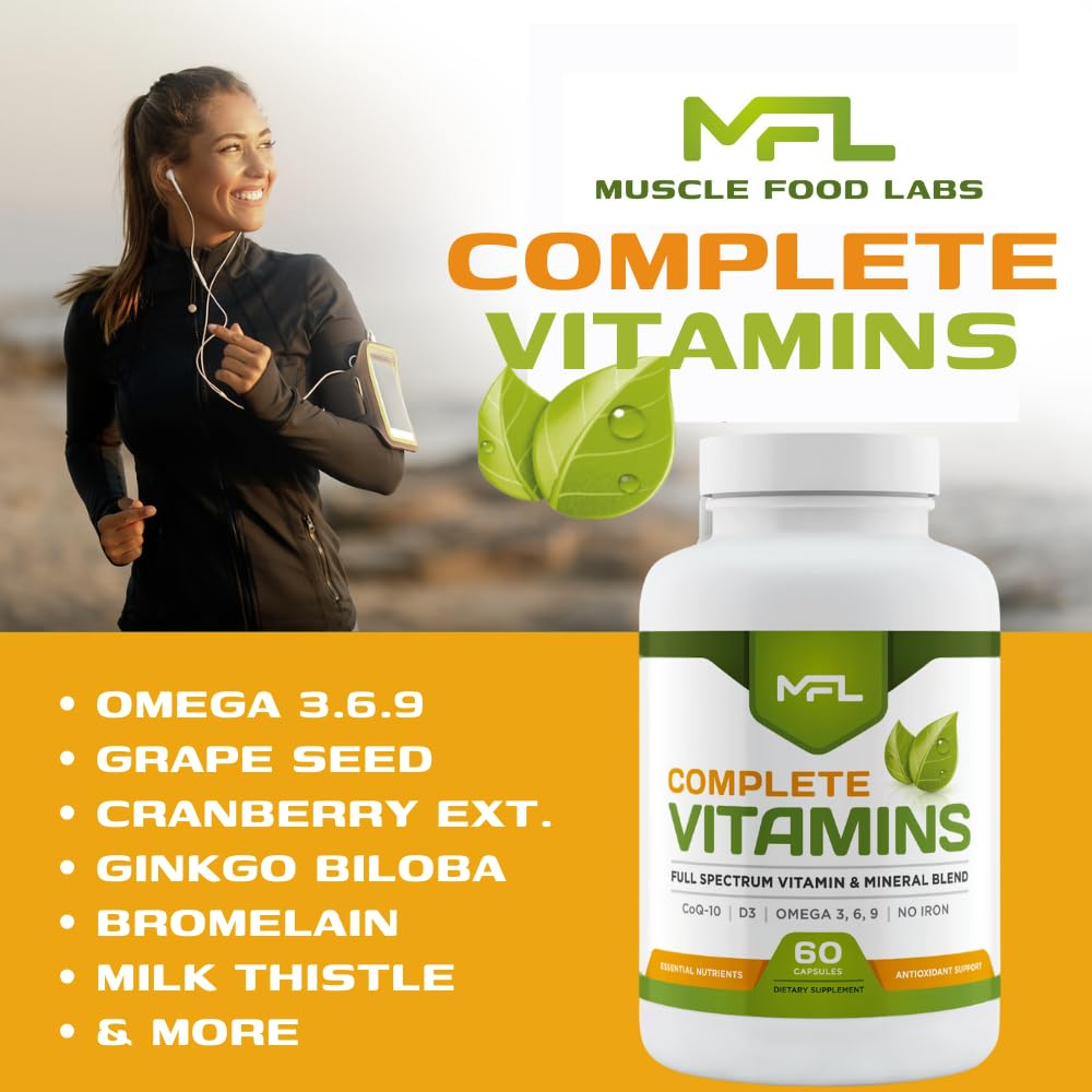 MUSCLE FOOD LABS Complete Vitamins Multivitamin & Minerals - 60 Capsules - image 5
