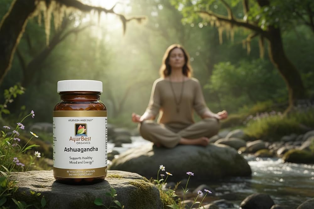 AyurBest Komal Herbals Ashwagandha 500 mg Capsules - 90 Count - image 2