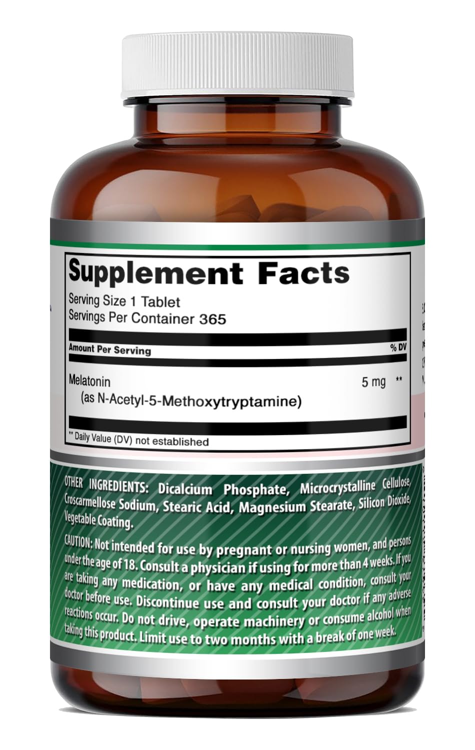 Amazing Nutrition Melatonin 5 mg Tablets - 365 Tablets - image 6