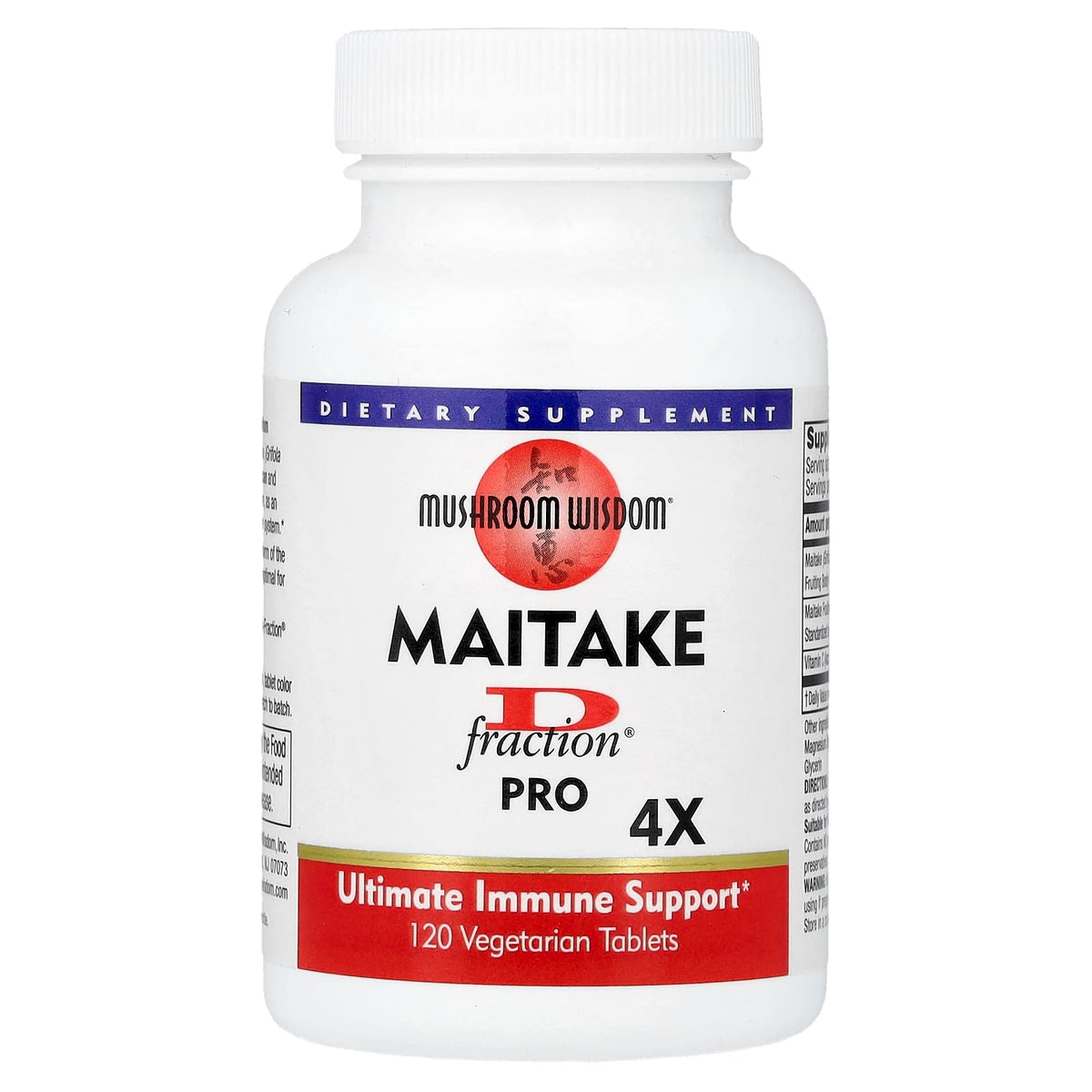 Mushroom Wisdom Maitake D-Fraction Pro - 120 Tablets