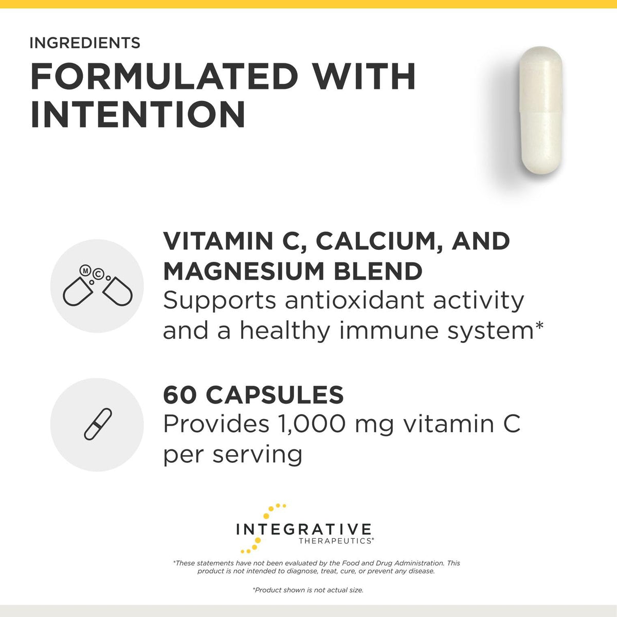 Integrative Therapeutics Buffered Vitamin C 1000mg - 120 Capsules - image 4