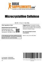 BulkSupplements.com Microcrystalline Cellulose Powder (MCC)