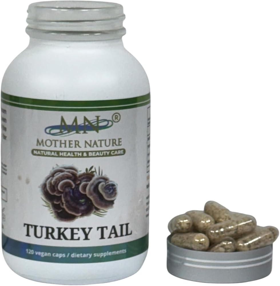 Mother Nature Turkey Tail Mushroom 1000mg Immune Support - 120 Capsules - image 5