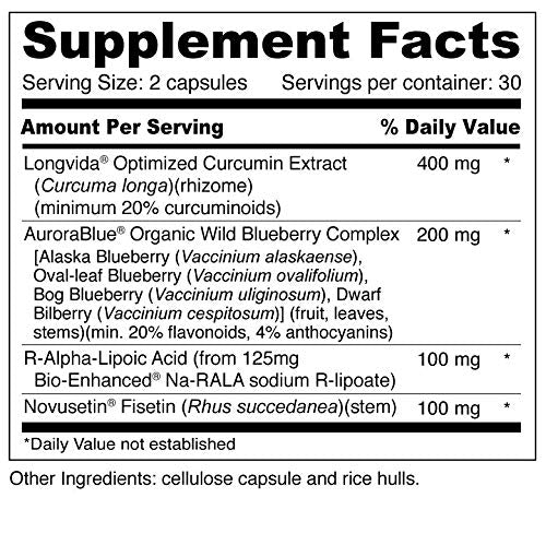 Wellness Resources Brain Protector Longevity Supplement - 60 Vegetarian Capsules - image 6