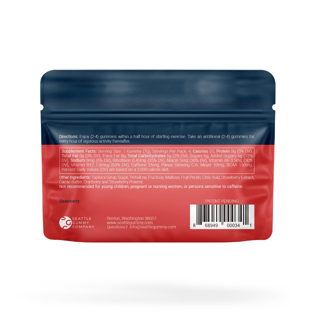 SGC Power Up Pre-Workout Gummies, Strawberry - 12-Pack - image 2