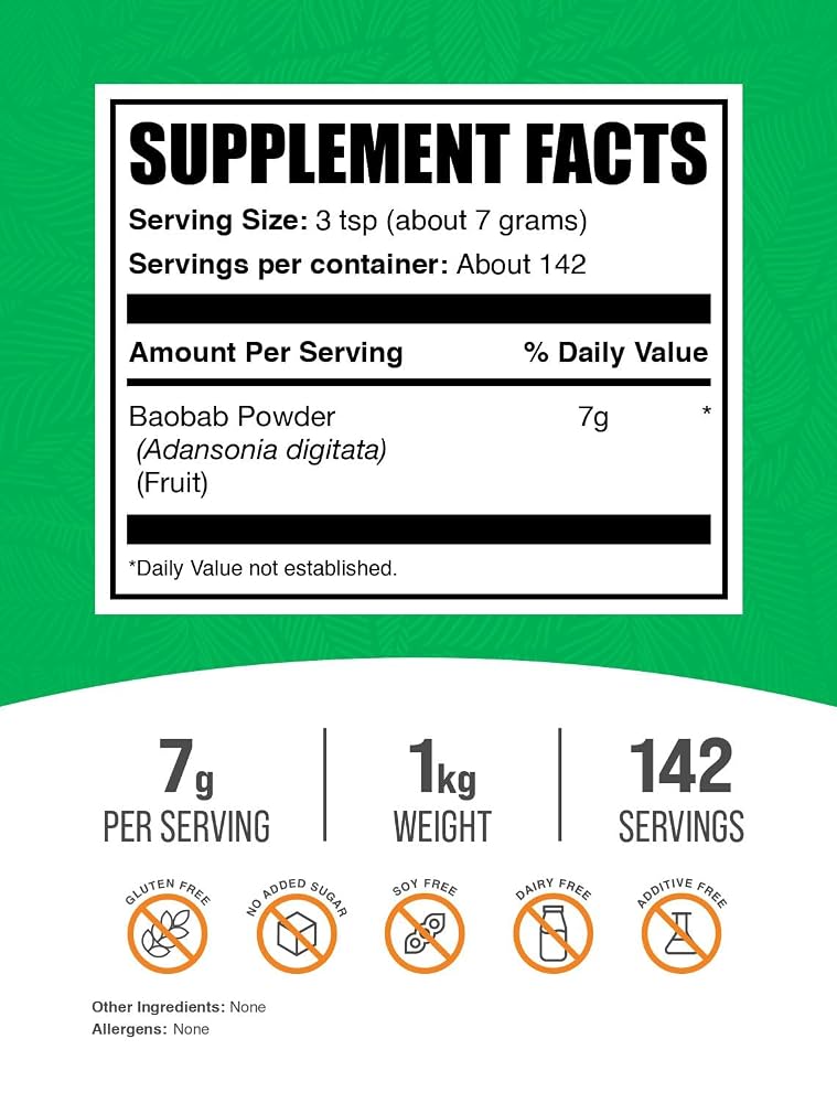 BulkSupplements.com Baobab Powder