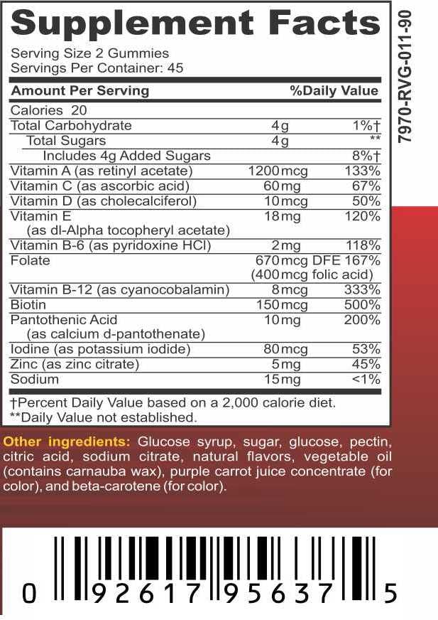 Bariatric Food Expert Multivitamin Gummies - 90 Count - image 3