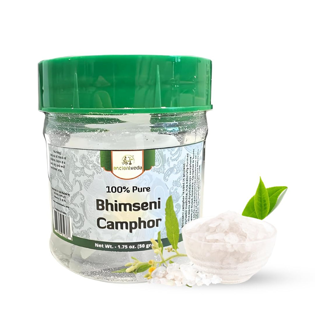 Ancientveda 100% Pure Natural Bhimseni Camphor Tablets - 50g