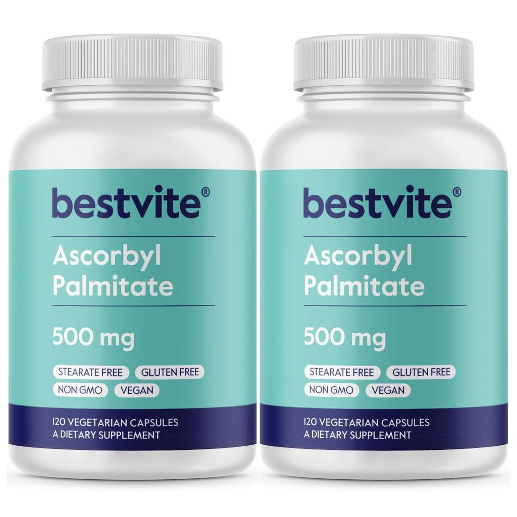 BESTVITE Ascorbyl Palmitate 500mg Vitamin C - 240 Vegetarian Capsules