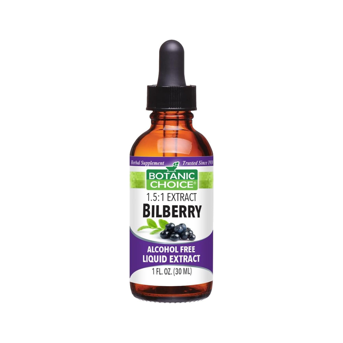 Botanic Choice Bilberry Alcohol Free Liquid Extract - 1 Fl Oz