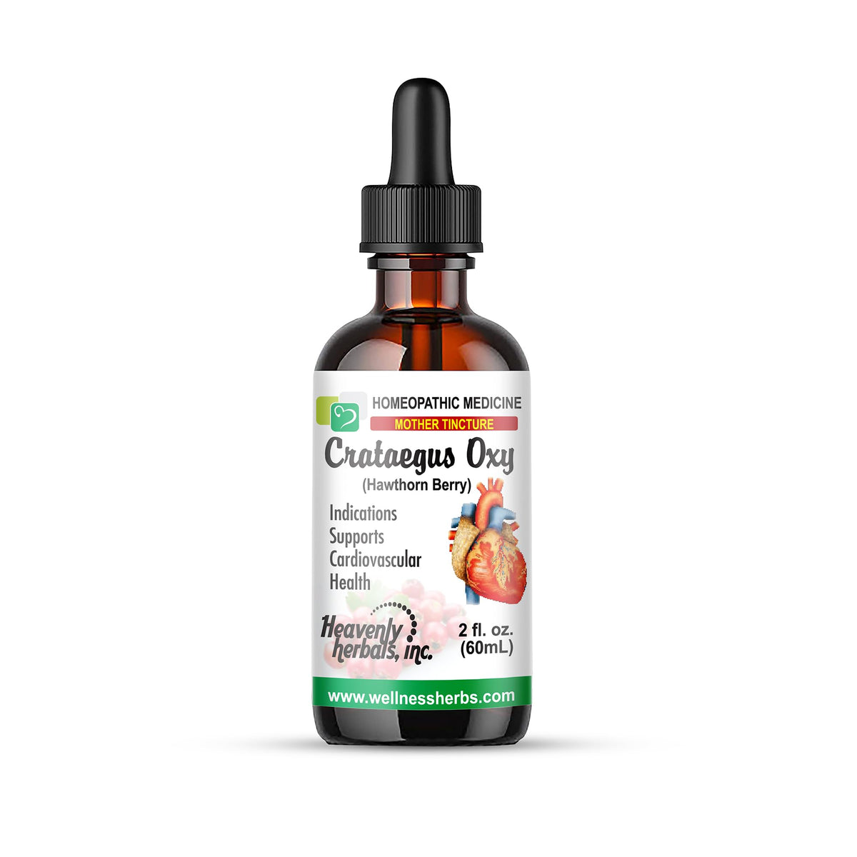 Heavenly Herbals Crataegus Oxyacantha Q Mother Tincture - 2 fl. Oz