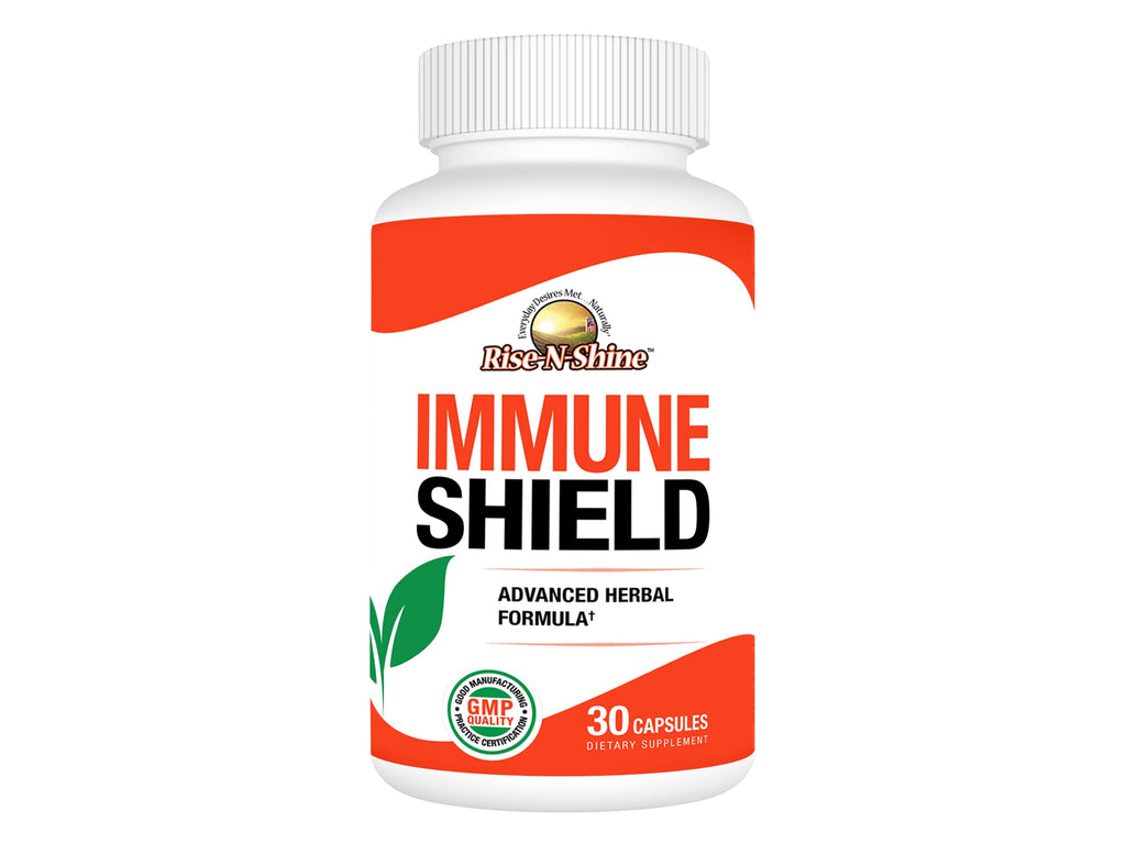Rise-N-Shine Immune Shield Herbal Blend Vitamin C & Zinc - 30 Capsules