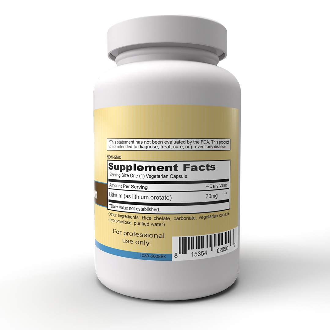 Priority One Lithium Orotate 30mg - 100 Vegetarian Capsules - image 3