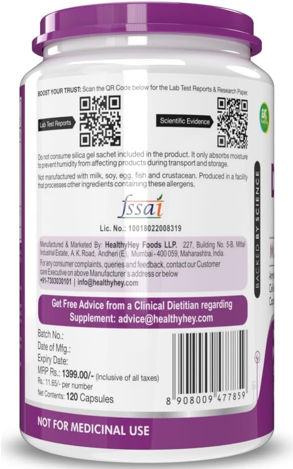Generic Digestive Enzymes Multi-Enzyme Complex - 120 Vegetarian Capsules - image 3