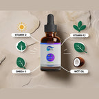 Wave Drops Vitamin D3 & K2 Liquid Drops with Omega 3 - 2 Fl Oz - image 3
