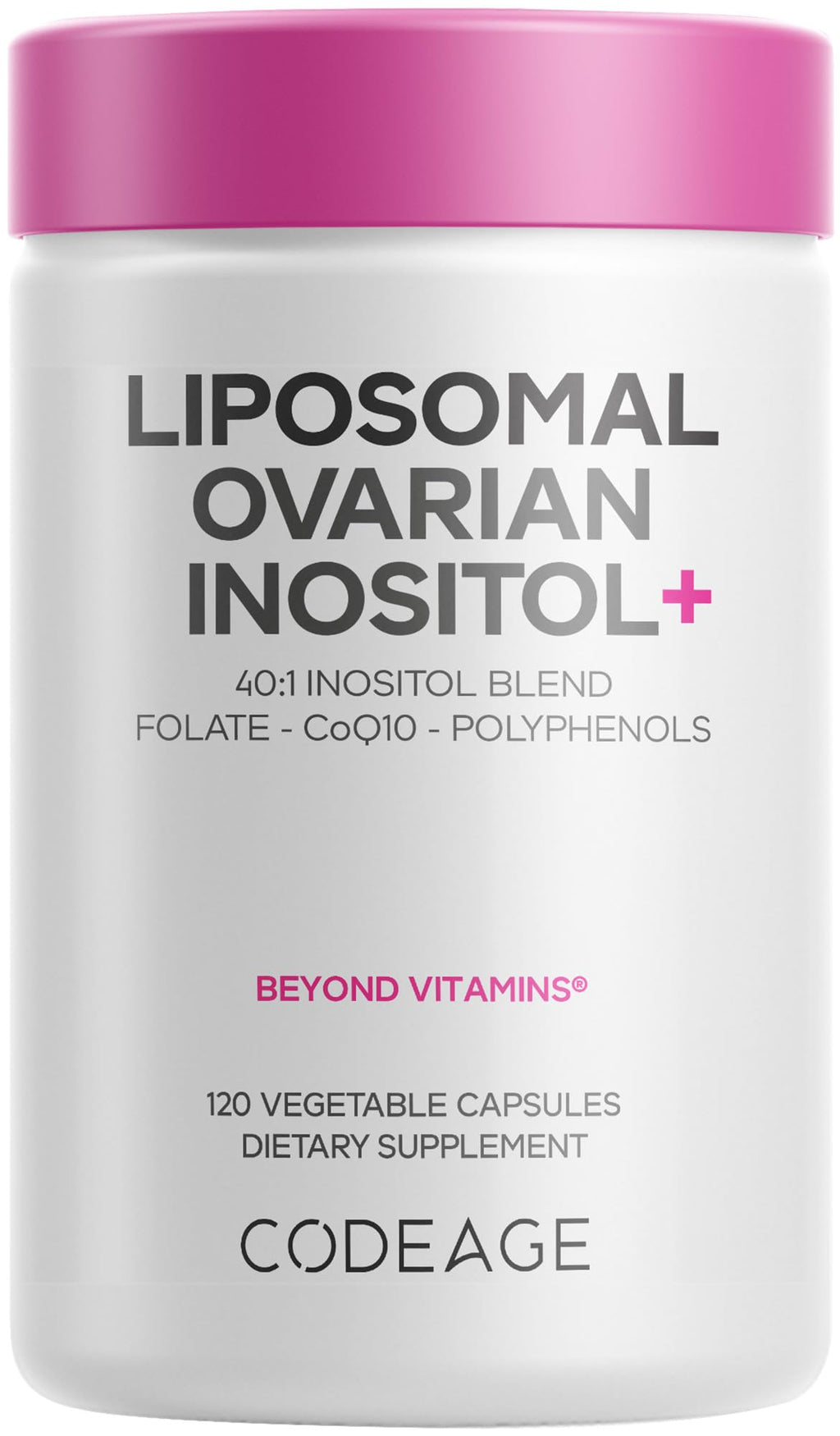 Codeage Liposomal Inositol+ Myo & D-Chiro 40:1 - 120 Capsules