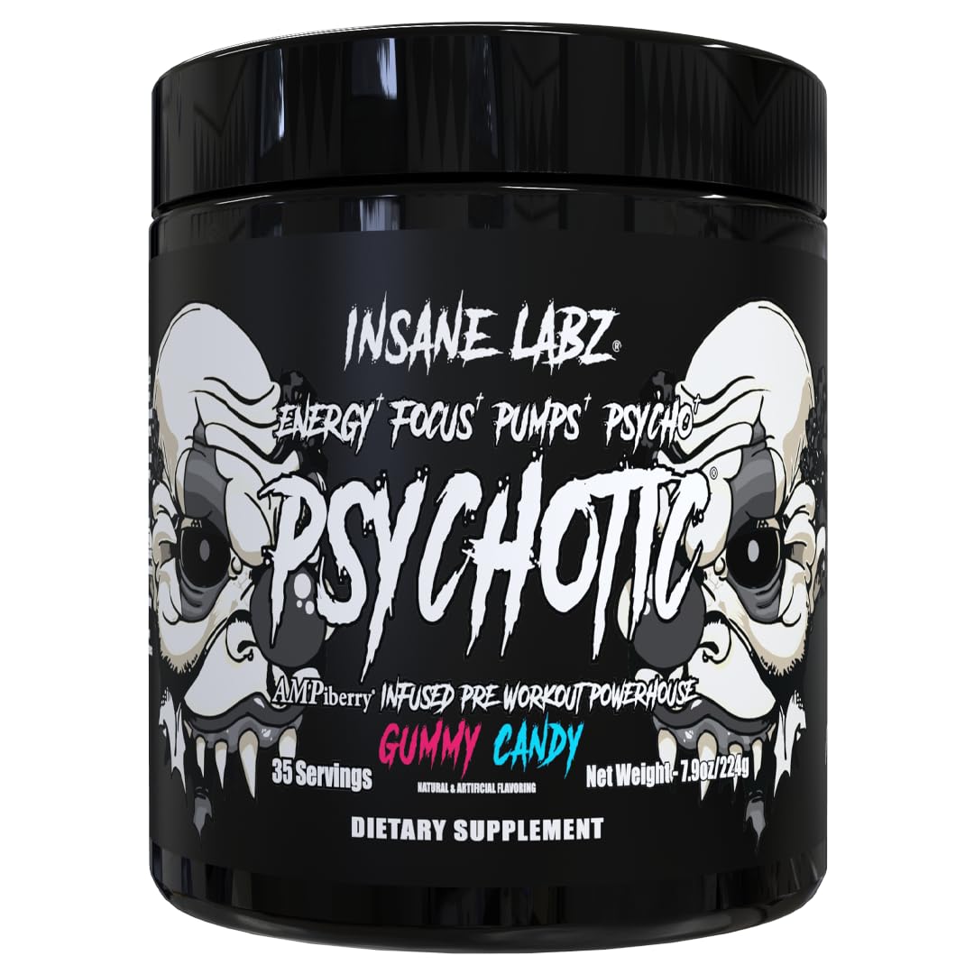 Insane Labz Psychotic Black Edition Mid Stimulant Pre Workout Powder