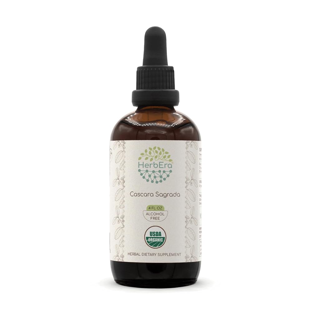 HerbEra Cascara Sagrada USDA Organic Tincture