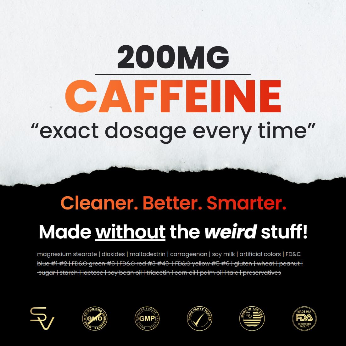 SmarterVitamins Caffeine 200mg with L-Theanine Energy Softgels - 50 Count - image 8