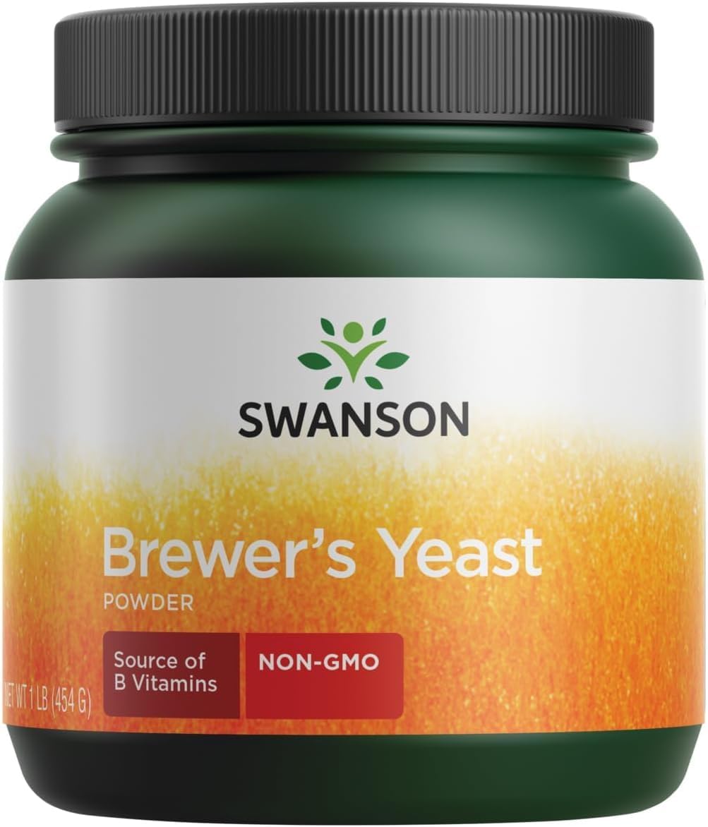 Swanson 100% Pure Brewer's Yeast Powder, GMO-Free - 1 lb