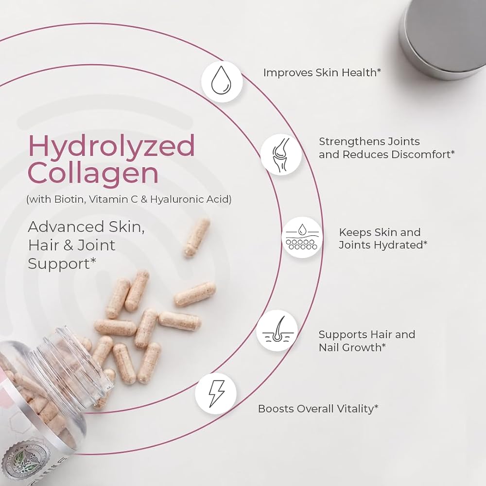 ATEMPO NATURAL LIFESTYLE Hydrolyzed Collagen Peptides 1500mg - 120 Capsules - image 3