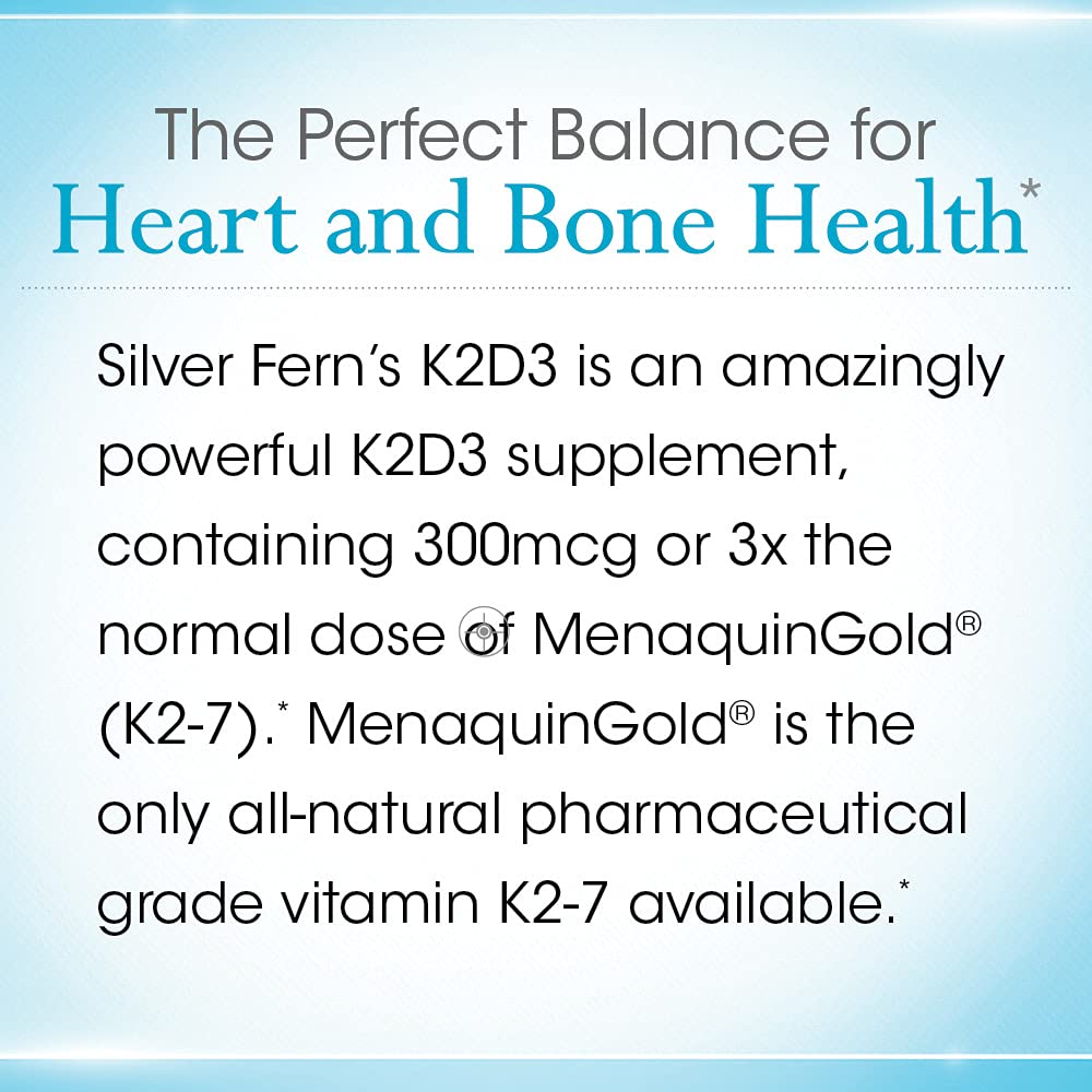 Silver Fern Vitamin K2-D3 Supplement Brand - Natural