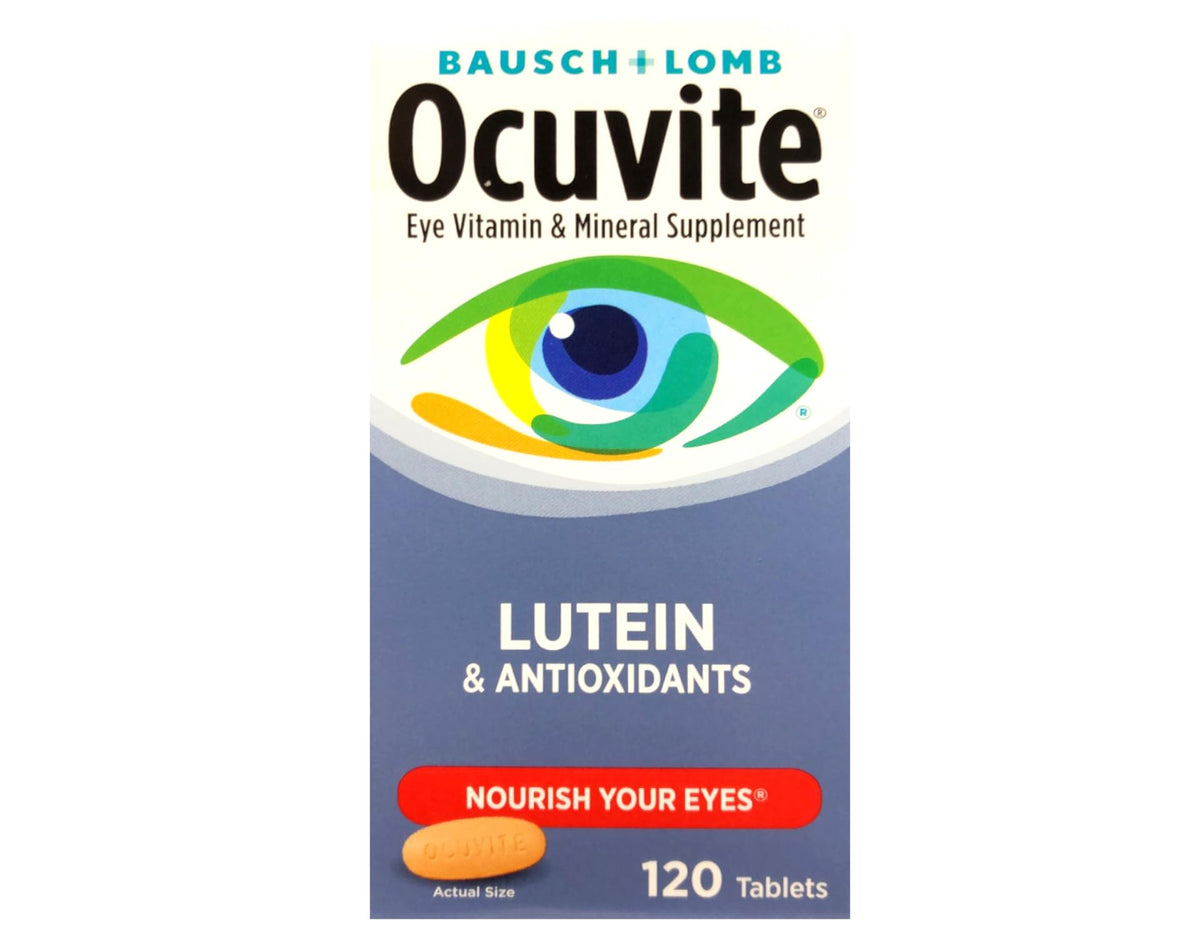 Bausch + Lomb Ocuvite with Lutein Eye Health - 120 Tablets