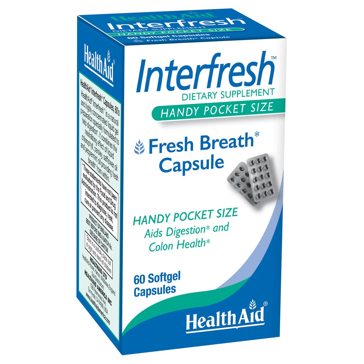 HealthAid Interfresh Natural Breath Support - 60 Softgels