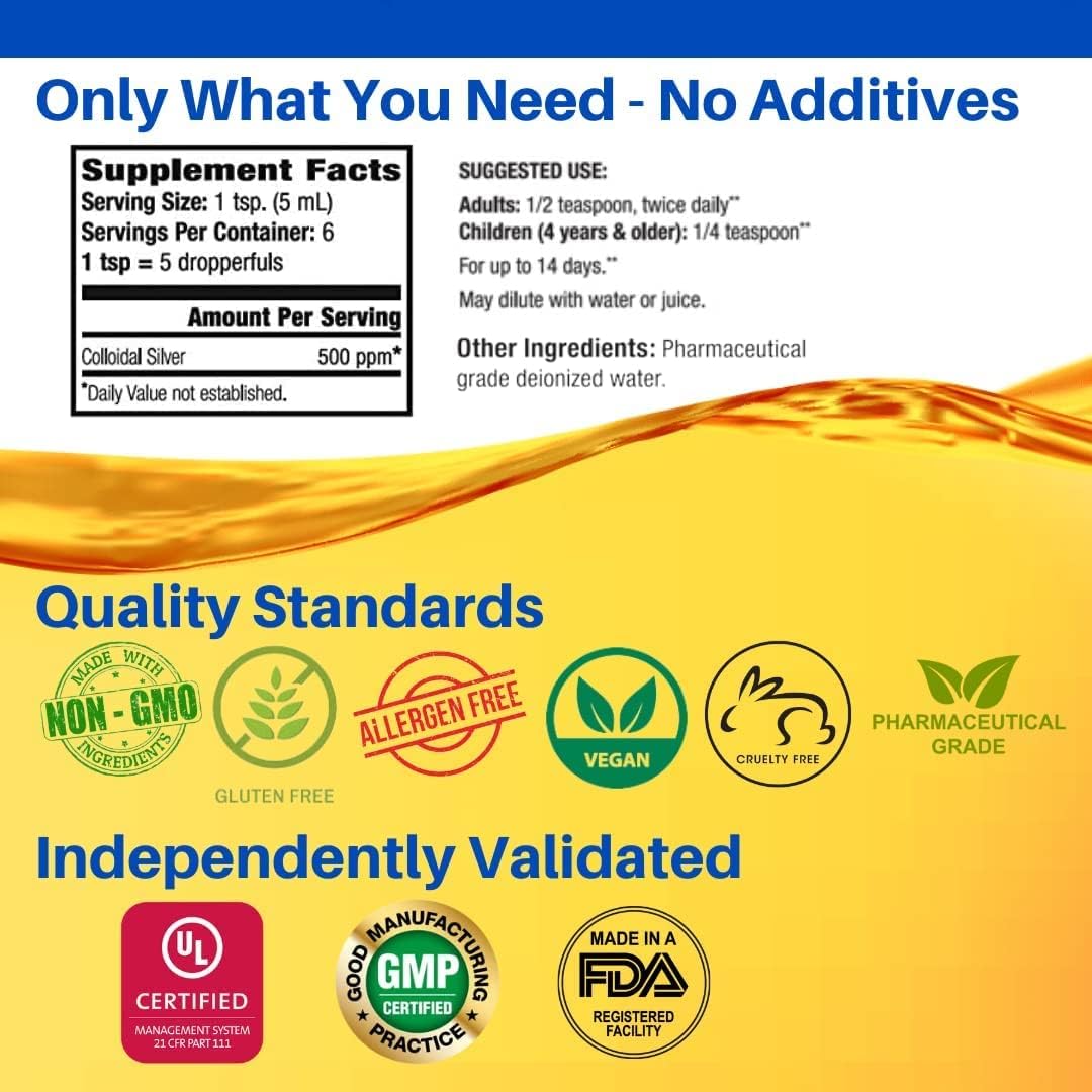 Natural Path Silver Wings Colloidal Silver 500 ppm Immune Support - 1 oz - image 4