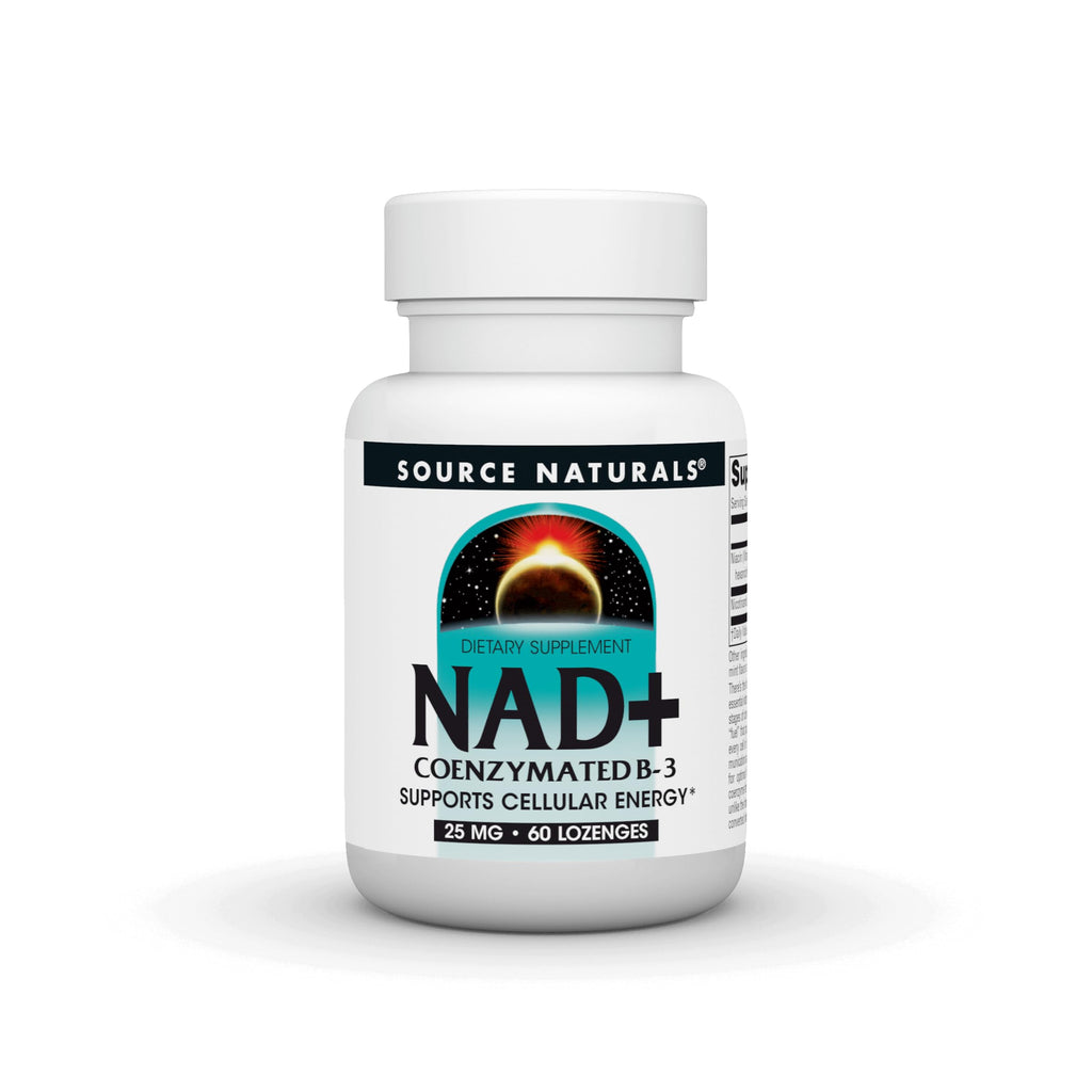Source Naturals NAD+ Coenzymated B-3 25 mg - 60 Lozenges