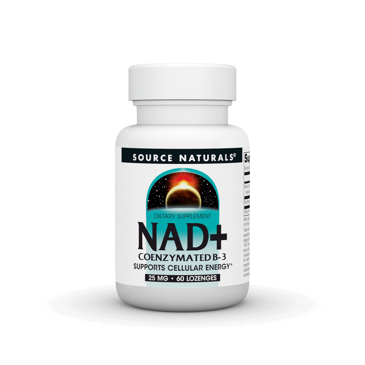 Source Naturals NAD+ Coenzymated B-3 25 mg - 60 Lozenges