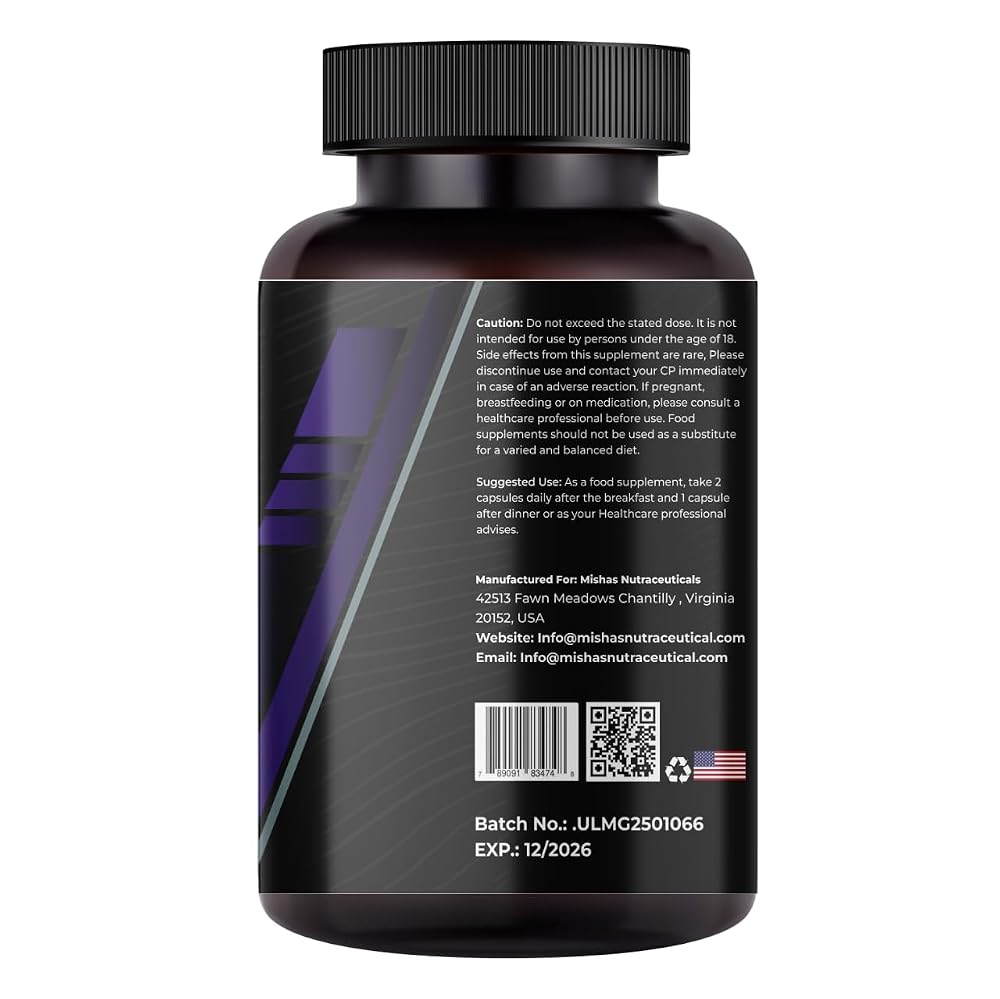 Mishas Magnesium Glycinate, Malate & Citrate - 90 Capsules - image 3