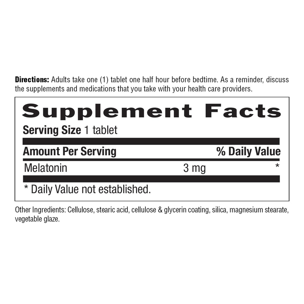 Country Life Melatonin Sleep Aid 3mg - 90 Tablets - image 5