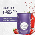 Generic Biotin Hair Gummies for Strong and Shiny Hair - 30 Gummies - image 4